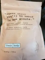 NEW frank body Original Coffee Scrub 7.05 oz Full Size NIP Natural Exfoliant