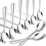 SONGZIMING Demitasse Espresso Spoons, Mini Coffee Spoon, 18/10 Stainless Steel Small Spoons for Dessert, Tea,Set of 8