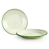 在飛比找momo購物網優惠-【IBILI】琺瑯餐盤 米綠22cm(餐具 器皿 盤子)
