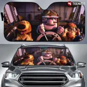 Up Cartoon Russell Carl Fredricksen Car Sunshade, Auto Car Windshield Sunshade