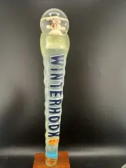 New Figural Snow Globe Redhook Winterhook tap handle 11.25”