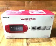 NEW PSP DEEP RED Value Pack 2000 Console Japan [100% UNOPENED FOR COLLECTION]
