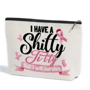 ZHAMEN Breast Cancer Survivor Gift Ideas Makeup Bag Get Well Soon Gifts for W...
