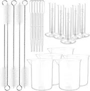 iplusmile 1 Set Beaker Test Labs Beakers Lye Lab Glassware PTFE Beaker for Labs Graduated Measuring Graduated Cylinder Lab Beakers Measuring Test Tube Flask Tool Pipeline Child Plastic