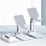 Tablet Holder for Stand Portable Tablet Desktop Bracket for ipad 10.2 Pro 11 Air 1 2 3 Mini Adjustable Foldable Tablet Holder for iPad Stand,Silver