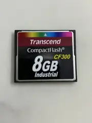 Original Transcend 8GB Industrial Grade CompactFlash CF Card CF300 TS8GCF300i