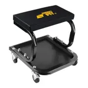 Mechanic Rolling Stool with Wheels, Car Creeper Seat with Large Tool Tray