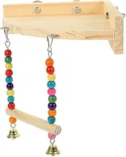 WOONEKY Parrot Exercise Toy Bird Training Platform Parrot Cage Accessory Cockatiel Toy
