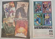 Lot 2 1993/94 Skybox Ultraverse Comic Cards- 4 card Promo and Promo Sheet Malibu