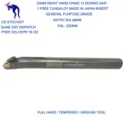 Boring bar 25MM with 1 Cnmg 12 made in japan insert 6 cutting edges right hand