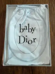 VTG NOS Dior Baby Pants Light Blue 6 Buttons In Box Back Pocket #50478 A CP6