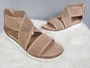 NEW WITHOUT BOX Easy Spirit Witney Knit Mesh Sandal Natural SIZE 7 tan taupe