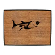 Ow Where Are The Big Fish - Funny Novelty Doormat Man Cave Floor mat