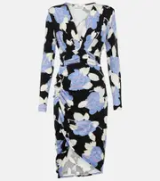 [Diane von Furstenberg] Diane von Furstenberg Magena floral midi dress AU 16 multicoloured