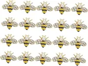 PENIKOKO 20Pcs Alloy Bee Shape Nail Charms for DIY Nail Art Creative Bee Decorations for Manicure Durable and Safe Nail Jewelry for Unique Designs and Stylish Patterns