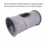 Cat Tunnel Toy Buckskin Plush 2 Holes Play Tubes With Balls Collapsible Funny Pet Toys for Cats Puppy Ferrets Rabbit Play Games