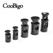 Plastic Cord Lockhole Toggles Clip Clasp Stoppers Ends Bungee Cord Push Lock