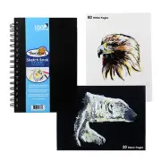 Thornton's 8.5 x 5.5 Spiral Perforated Sketch Drawing Paper Pad 100 Sheet