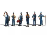 New Woodland HO Scale Train Mechanics Train Figures A1859