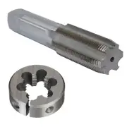 1"-14 UNS Tap and Die Kit, HSS Plug Tap and 2" OD HSS Round Die, POUT Series