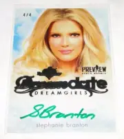 2016 Benchwarmer STEPHANIE BRANTON Dreamgirls #81 Pewter Foil Auto/4 PLAYBOY Hot