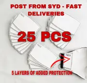 25pcs PM2.5 Face Mask Filter Activated Carbon Pad POST FROM SYDNEY