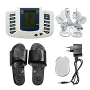 Electrical Stimulator Muscle Massager Slipper Electrode Pads Body Relax Pulse Tens Acupuncture EU Plug