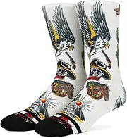 [Venture] Socks, Soft Athletic Ribbed Terry Loop Arch Support/Reinforced Heel and Toe For Skateboarding Crossfit Gym, GOLD RUSH, Small-Medium