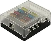 TIDTALEO 6 Box Circuit Junction Box Fuse Tap Accessories Suction Ocean Marine Switch Panel Relay Pal Trip Power Rivet Assortment Kit Terminal LED Fuse Holder Pbt