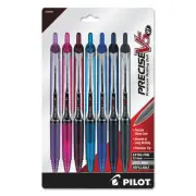 Pilot Precise V5RT Retractable Roller Ball Pen 0.5mm Assorted Ink/Barrel