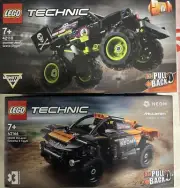 NEW: Lego Technic - Monster Jam Grave Digger (42118) & Neon McLaren (42166)