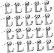 GETAJGHSD Metal Push Pin Hangers 30pcs Zinc Alloy Thumb Tacks Hooks for Wall Door Picture Frame Hanging