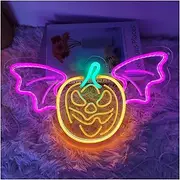 Hanging Art Neon Signs Pumpkin Neon LED Neon Lights for Wall Decor USB Powered Neon Light for Bedroom Gifts Decorations Lamp
