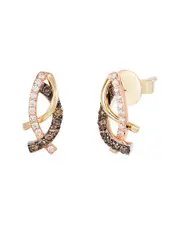Le Vian Chocolatier 14K Tri-Tone 0.41 ct. tw. Diamond Earrings