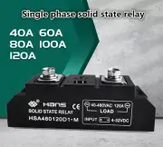 Single phase solid state relay 40A~120A DC-AC 4-32VDC/40-480VAC