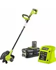 Ryobi 18V ONE+ Cordless Electric Grass Lawn Edger & 4Ah Li+ Battery Charger Kit