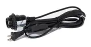 B&P Lamp PVC Cord with Medium UNO Socket and Switch