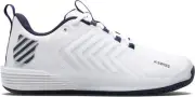 K-Swiss Men's Ultrashot 3 Tennis Shoe 9.5 White/Peacoat/Silver
