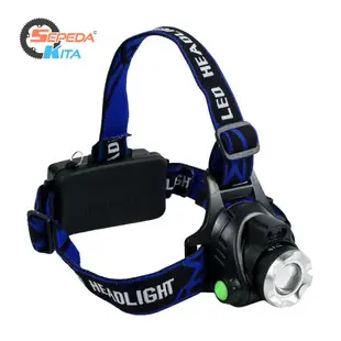 Barokah Flashsale 手電筒頭燈 1 LED Cree XM-L T6 3000 流明 AHT404 質量