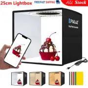 PULUZ 25cm Foldable Photo Studio Light Box Tent with 96pcs LED Light 6 Backdrops