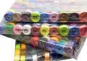 24 Colors Prewound Sewing Thread Bobbins for Brother Babylock Janome Elna Singe