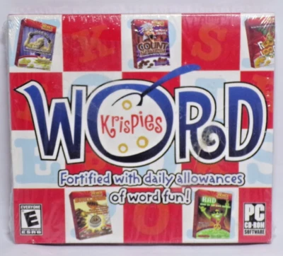 Word Krispies Teaching English Word Fun Game WinXP PC CD-ROM Software New Sealed