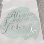 New SHEFFIELD HOME White Green ALWAYS & FOREVER Glassine Bags With Foil Seals 24