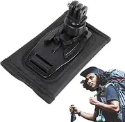 Camera Backpack Strap Mount,360 Degree Rotating Camera Chest Belt Stand | with Adjustable Shoulder Pad, Quick Release Bracket for Hiking Biking Skiing Surfing