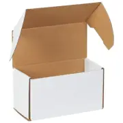 10 5/16" X 5" X 5 9/16" White Outside Tuck Mailers (50 Per Bundle)