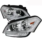 Chrome Housing Projector Headlight DRL Strip LED Turn Signal For 10-11 Kia Sol (for: Kia)