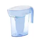 ZeroWater 6 Cup Water Filter Pitcher, White and Blue