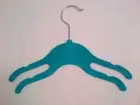 Blue Velvet Kids Childs Baby Coat Dress Clothes Hanger Double Hook 10 Pk