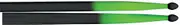 AMS 5ANGB 5A Nylon Tip Drumsticks Black/Green