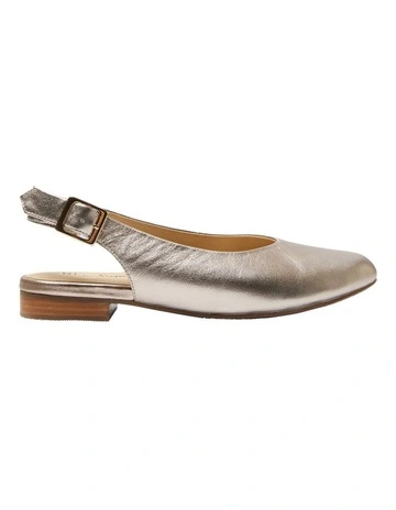 [Wide Steps] Delta Flat Shoes in Pewter Metallic